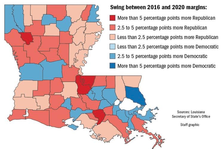 New Orleans Political Map Here's How Well Republicans Did In Louisiana In 2020 Election - And How It  Compares To 2016 | Local Politics | Nola.com