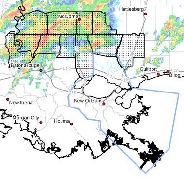 Tornado watch for New Orleans, Baton Rouge, most of southeastern ...