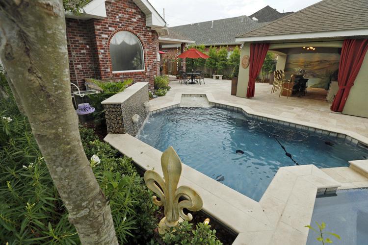 Metairie backyard makeover turns concrete patio into posh pool retreat ...