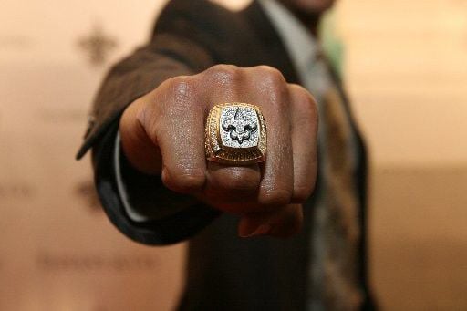 new orleans saints championship rings