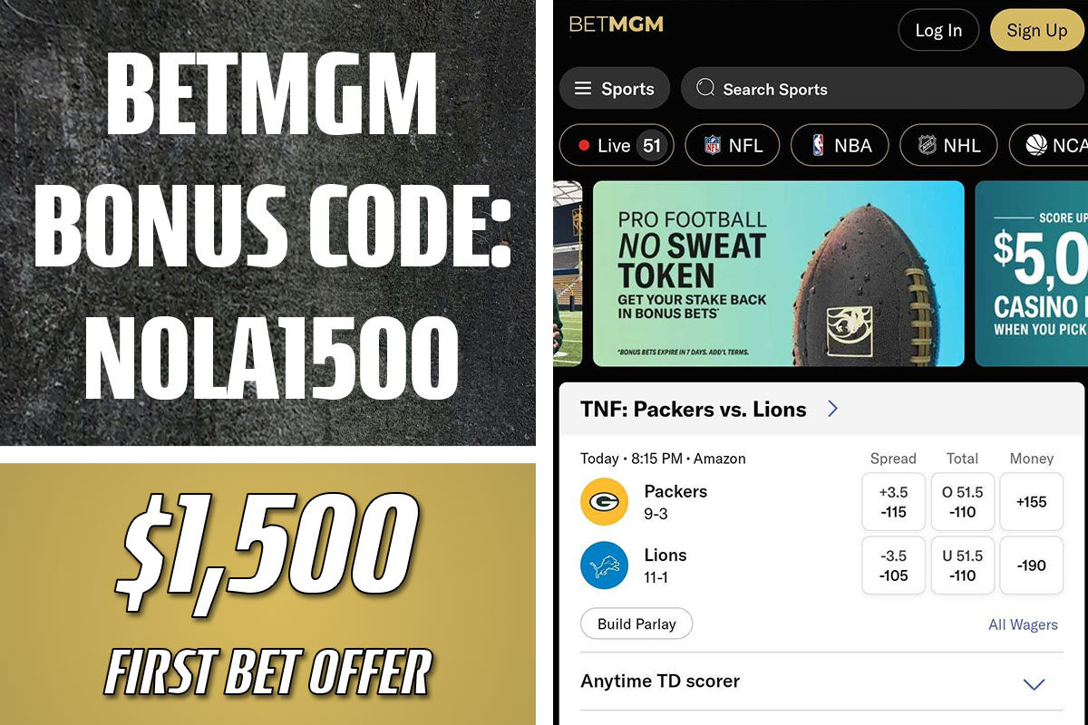 BetMGM Bonus Code NOLA1500: Score $1.5K CFP, NFL Promo | Sports Betting ...