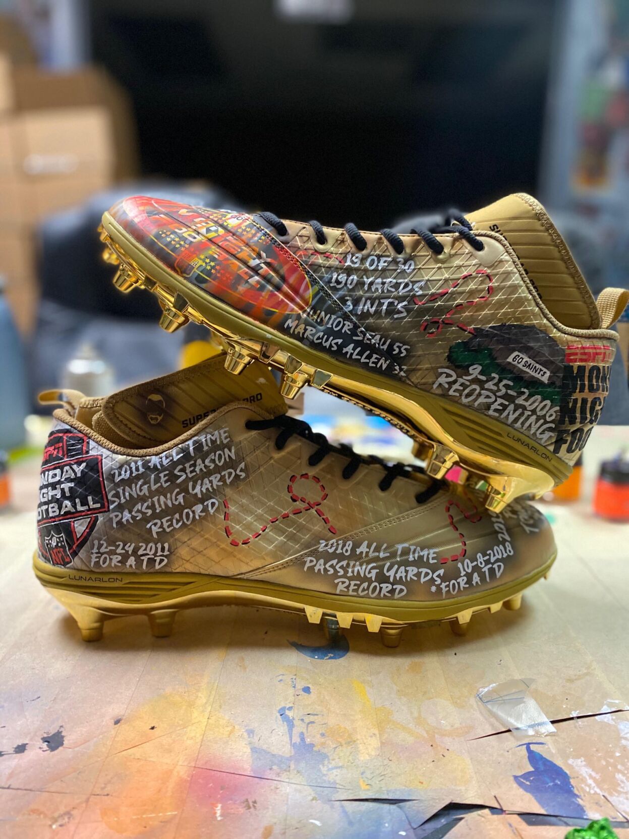 saints football cleats