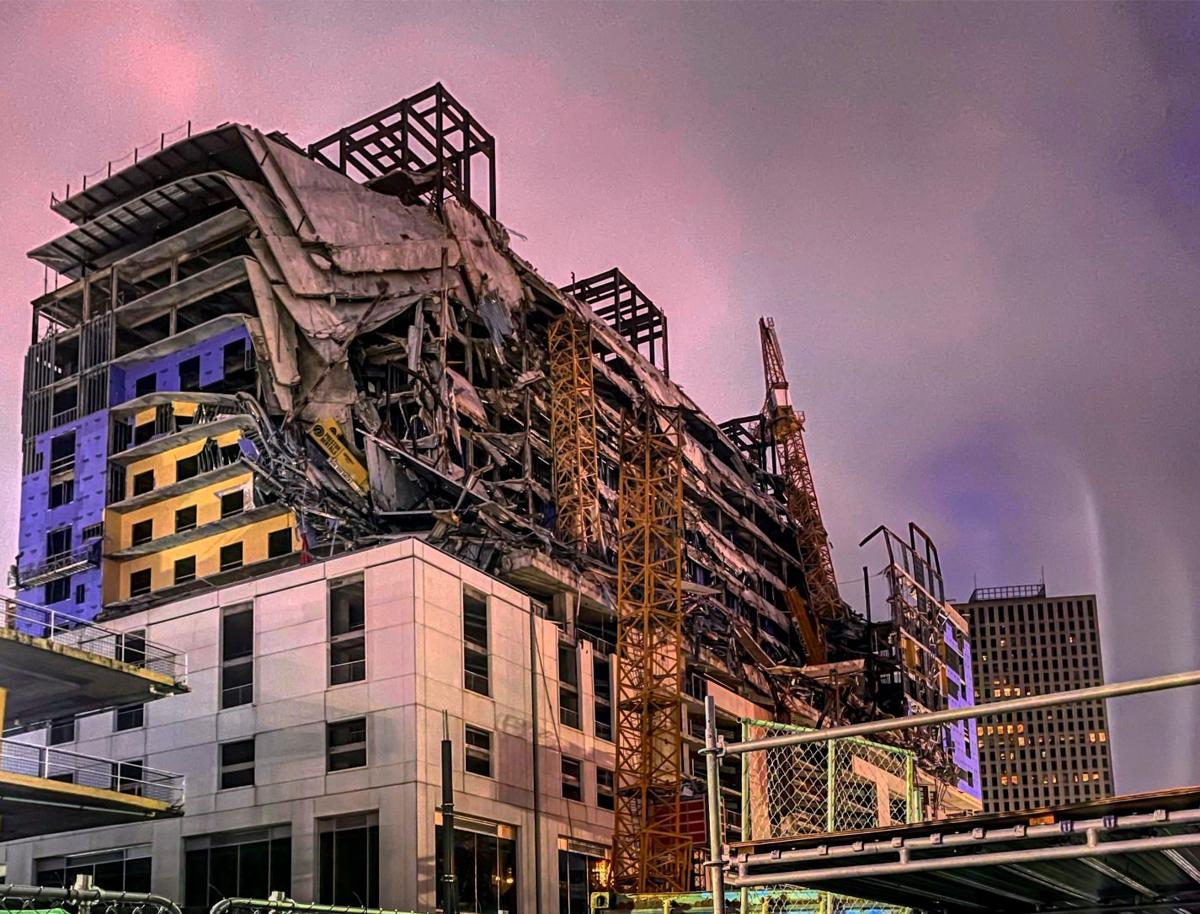 Hard Rock Collapse Photo Showing Worker S Remains Sparks