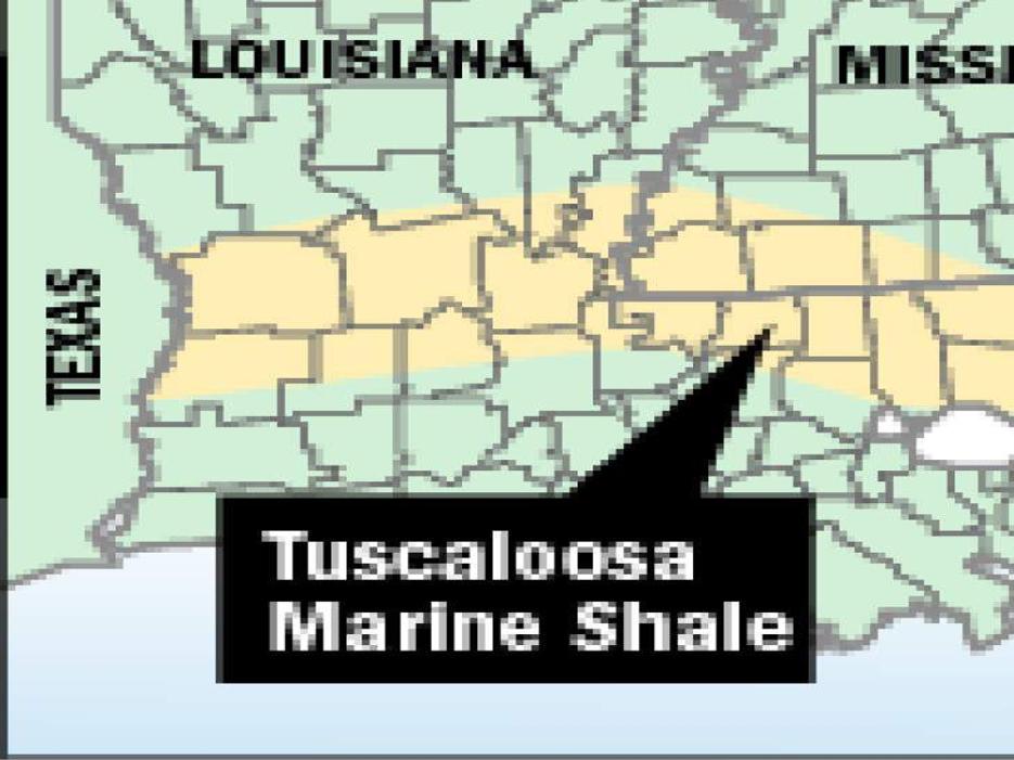 tuscaloosa shale county map