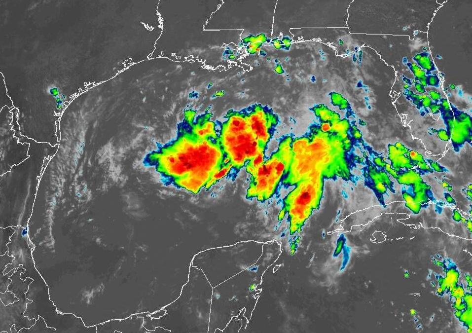 Tropical depression in Gulf of Mexico strengthening, getting better