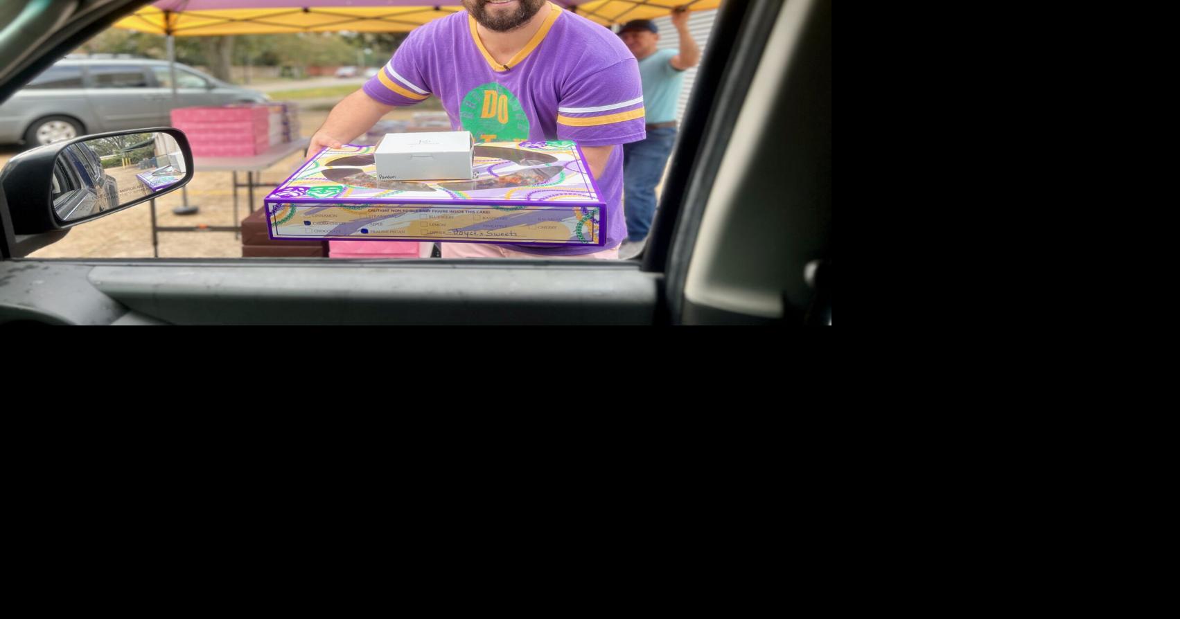 King Cake DriveThru Opens for Mardi Gras in Metairie LA Where NOLA