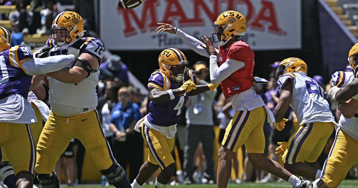 LSU spring game takeaways: QBs sharp, Harold Perkins excites | LSU ...