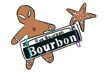 gingerbread bourbon street guy
