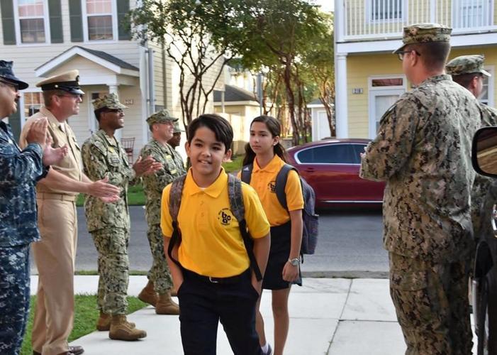 Belle Chasse Academy gets Petty Officers welcome Crescent City