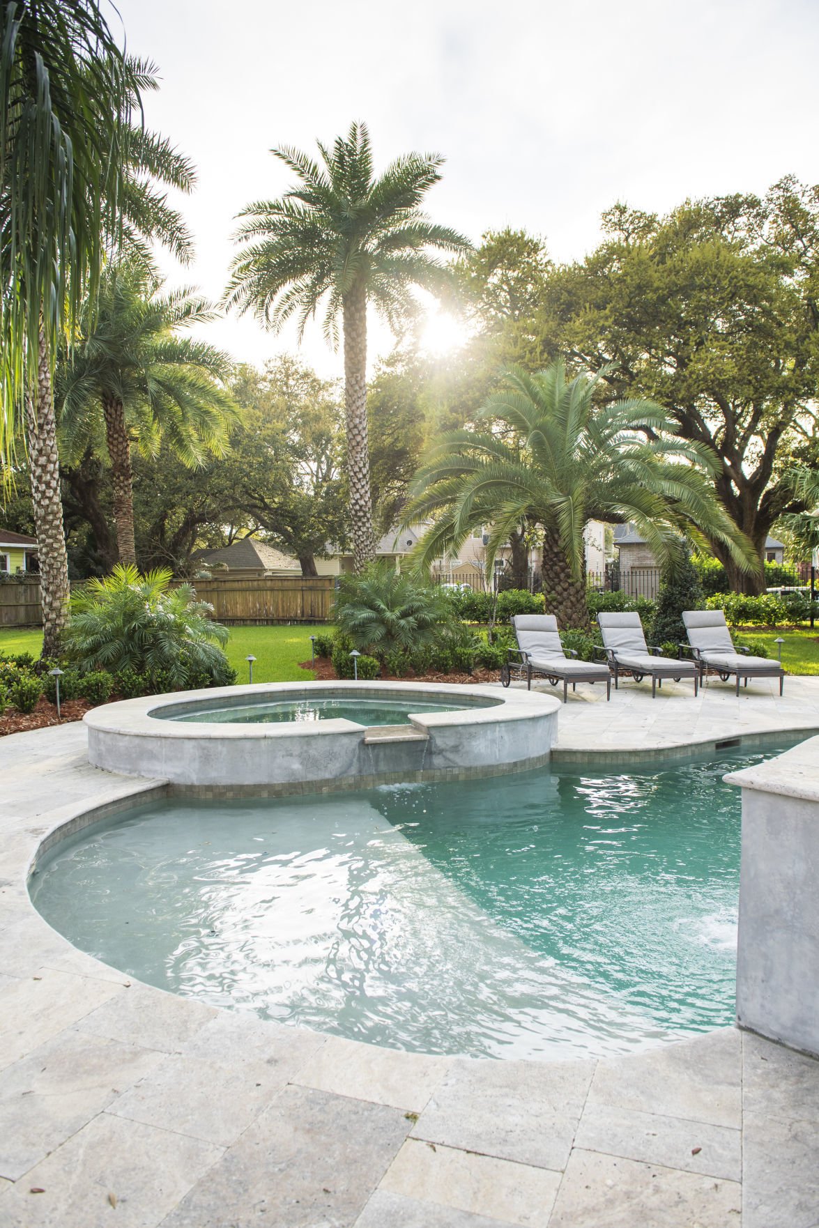 Lakeview lawn is reborn as a refreshing family oasis with pool, cabana