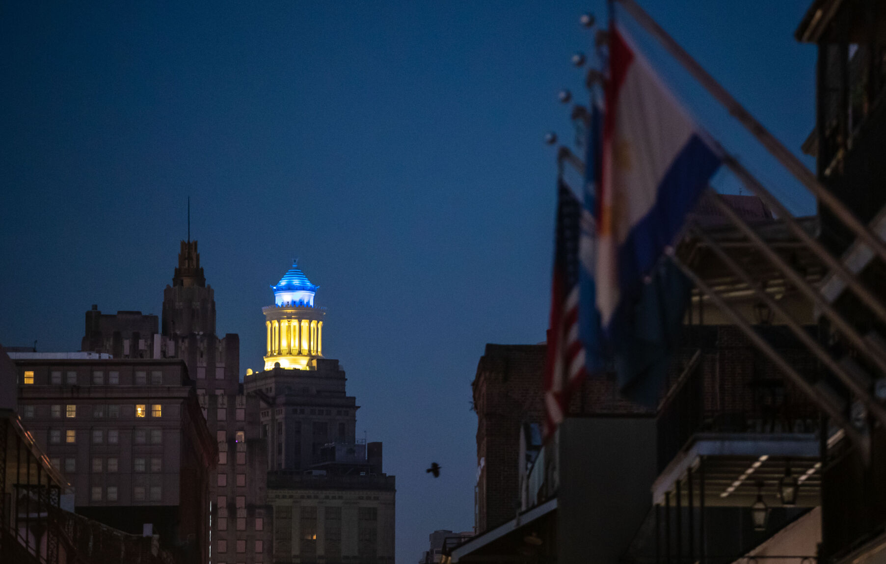 Photos The Hibernia Tower is lighted displaying love for the Ukrainian