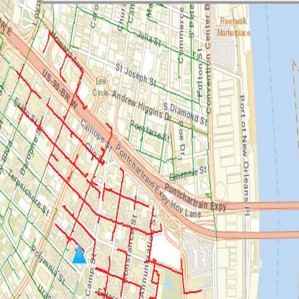 Map New Orleans Garden District Share Map