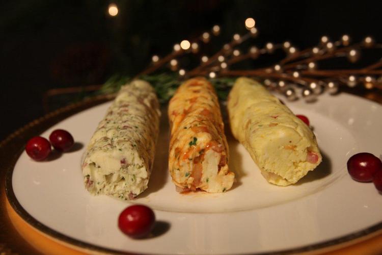 Flavored butters add savory or sweet element to meats, vegetables