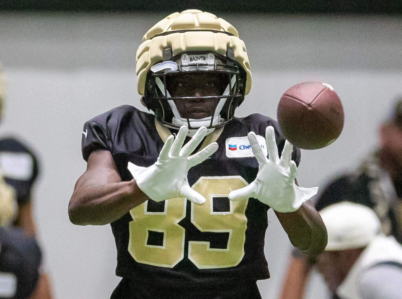 Photos: The New Orleans Saints Start Saturday practice indoors