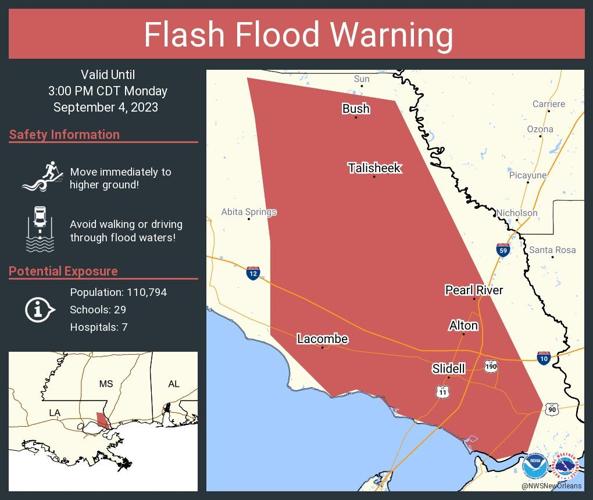 Flash flood warning in effect for New Orleans area Weather