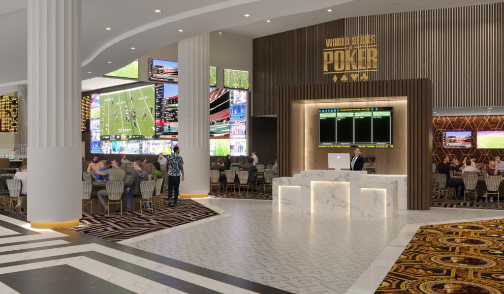 Harrah's Las Vegas opens remodeled Caesars Sportsbook