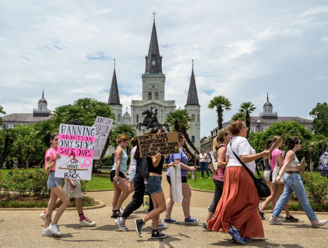 Abortion protest in New Orleans