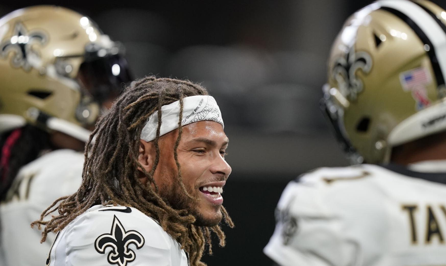 Saints' Tyrann Mathieu pays up on a losing LSU bet — again — this time ...