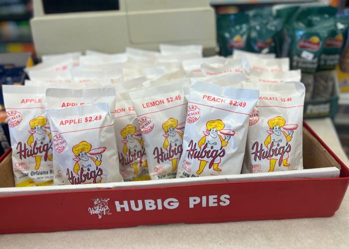 hubigs pies peach counter