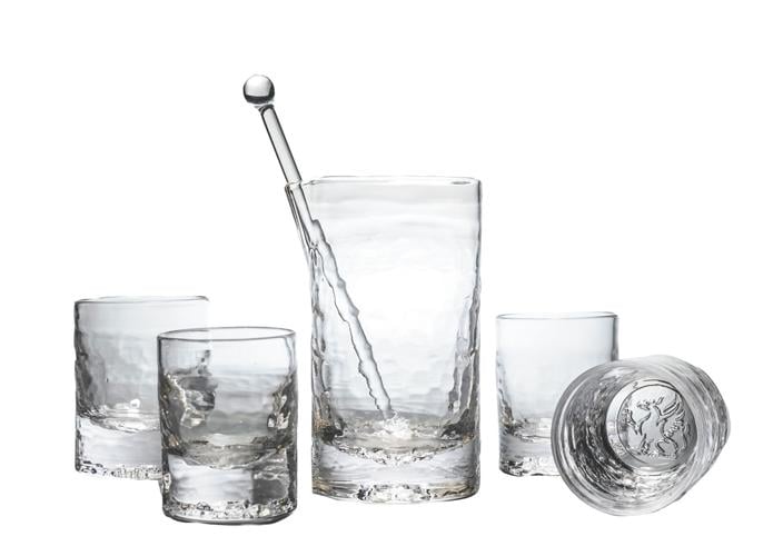 Bar glass set by Ben Dombey