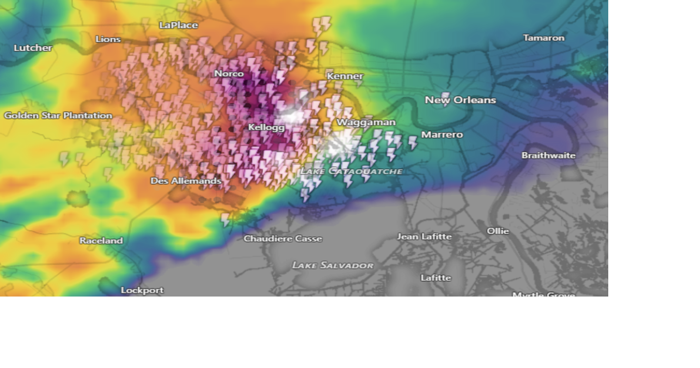 Flash flood warning issued for New Orleans area as storms bring hail, winds, NWS says