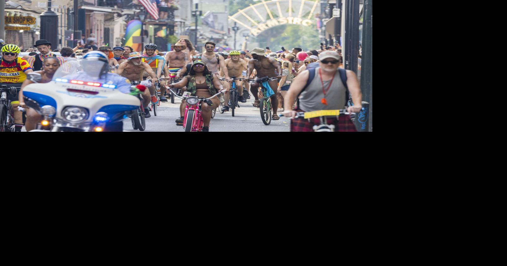 Annual World Naked Bike Ride rolls through New Orleans Photos