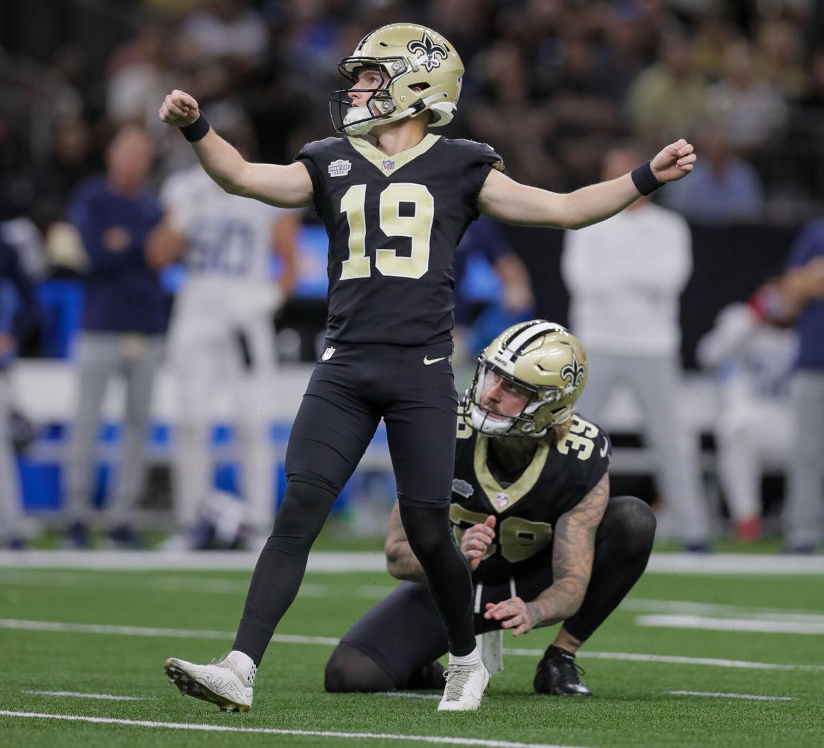 Saints rookie kicker Blake Grupe came up big in his debut Saints