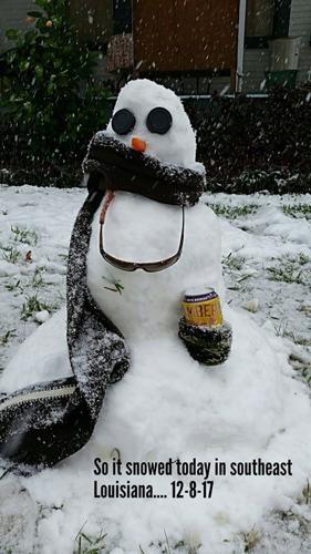 South Louisiana's snow day: A rare December storm brings snow, sleet ...