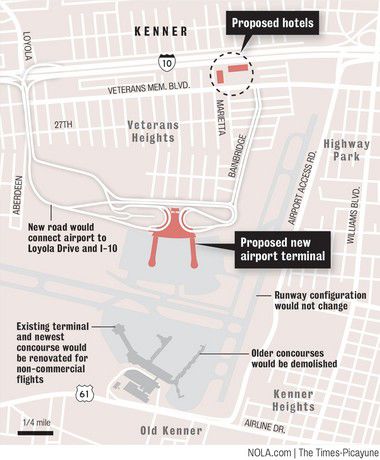 Kenner hotels planned near site of new airport terminal | Local ...