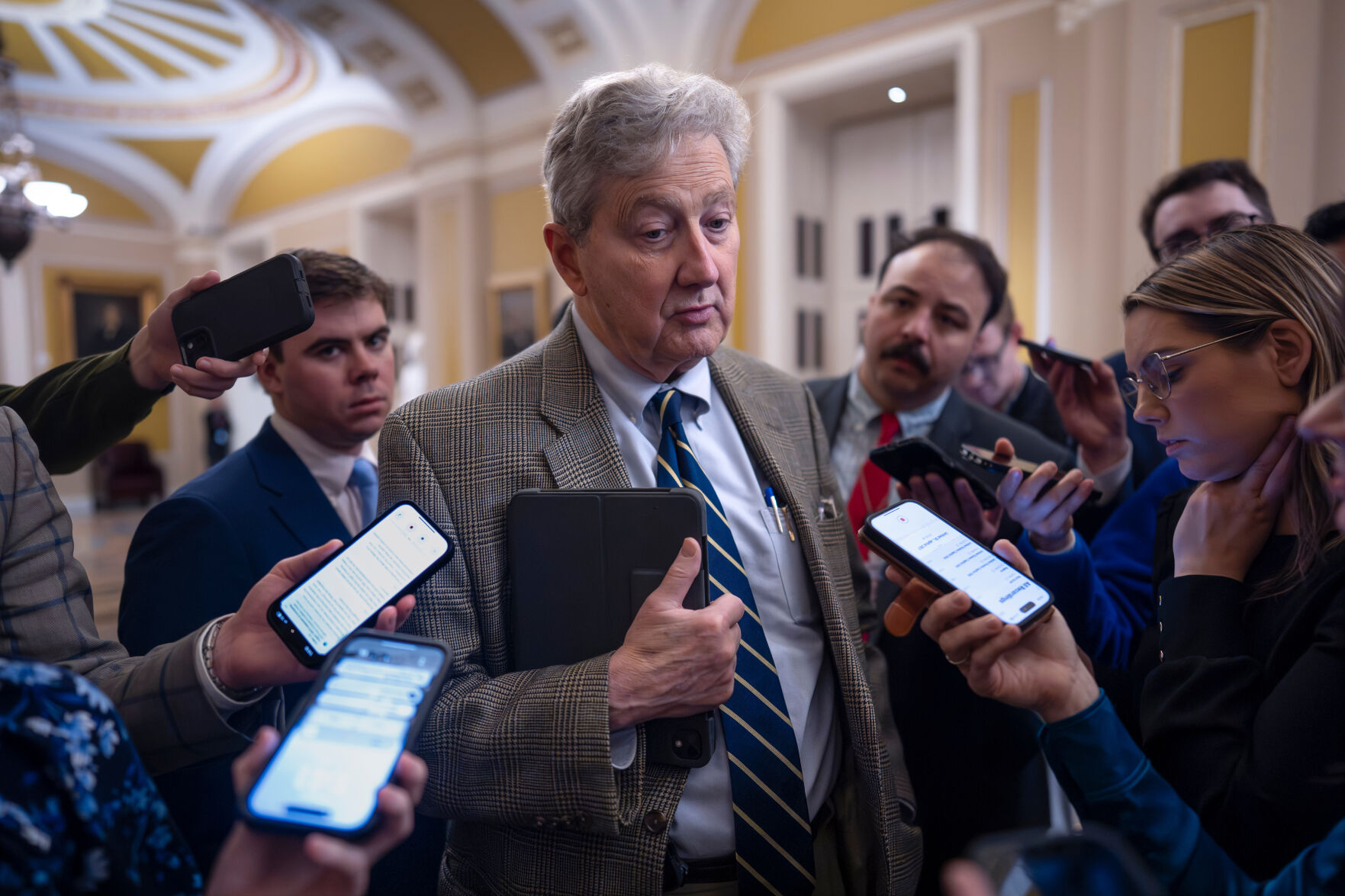 John Kennedy questioning partly caused Kristi Noem's firing | National ...