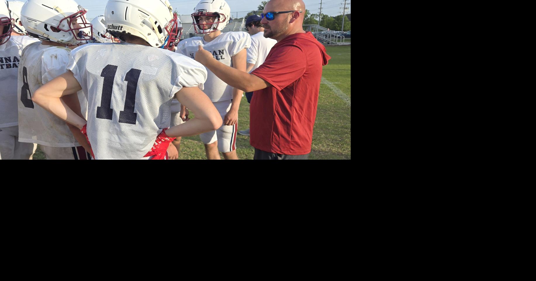 Big plays highlight Hannan football #39 s intrasquad scrimmage St