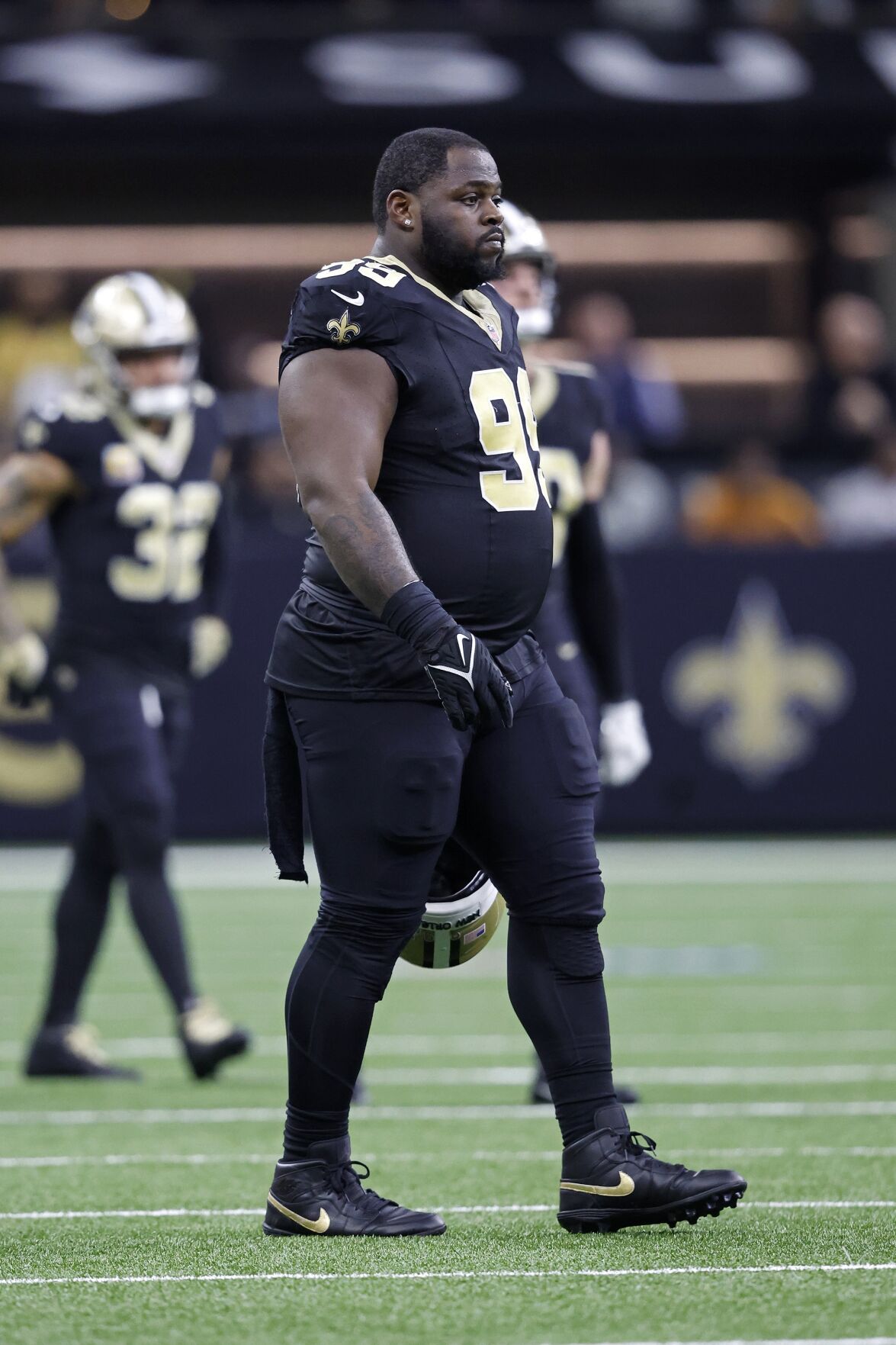 Saints DT Khalen Saunders Chases Down Bears' Darnell Mooney | Saints ...