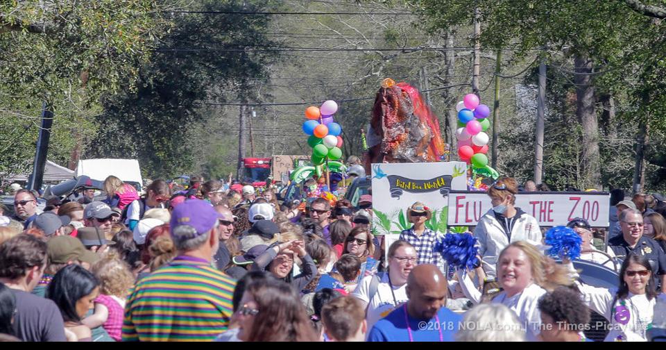 The Krewe of Push Mow, the wacky Abita Springs Mardi Gras parade