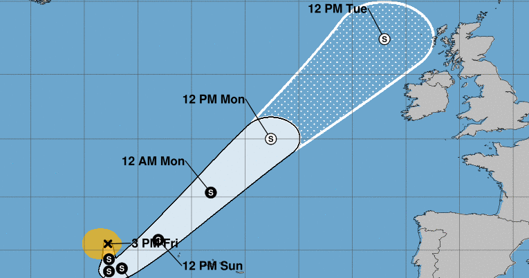 Tropical Storm Wanda's path shifts; now expected to miss Ireland ...