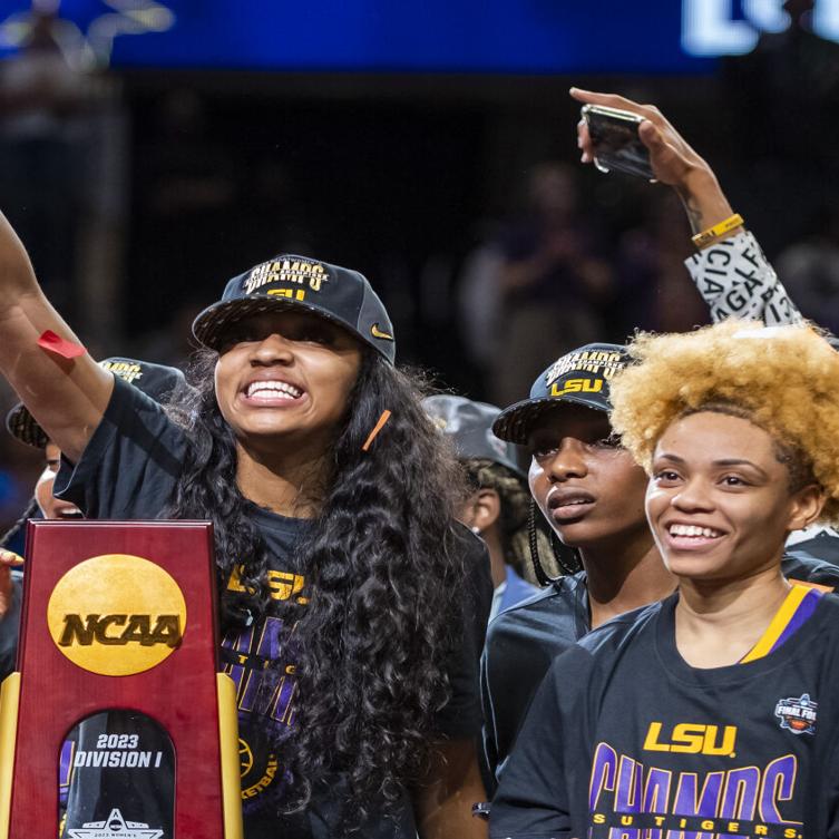 LSU's Angel Reese, Alexis Morris channel Joe Burrow after title win