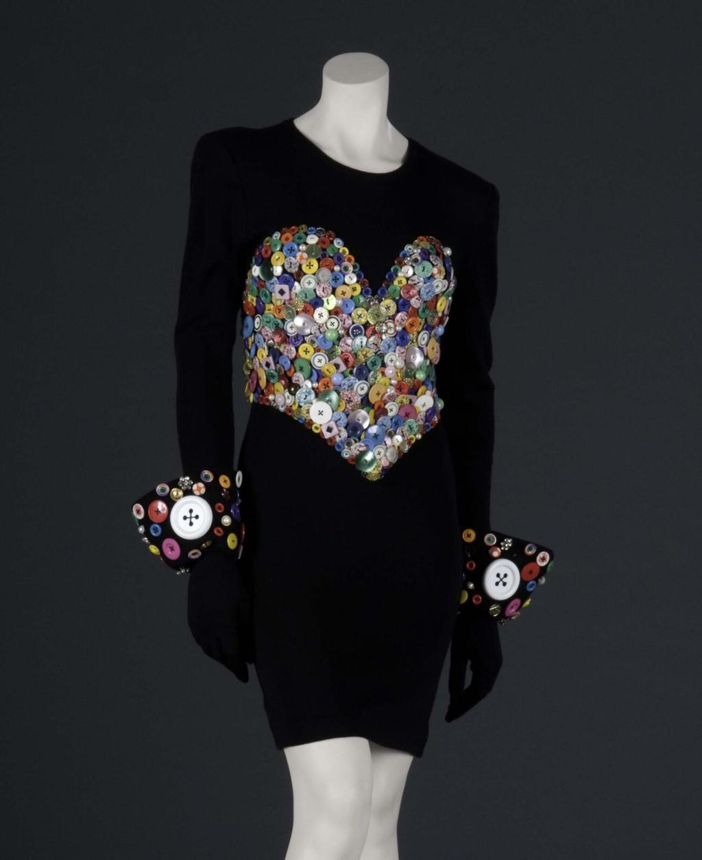 patrick kelly gold button dress Beyonc wearing the iconic 1980s vintage Patrick Kelly gold button dress for Kelly Rowland's 44th birthday party with Michelle Williams : r/whatthefrockk
