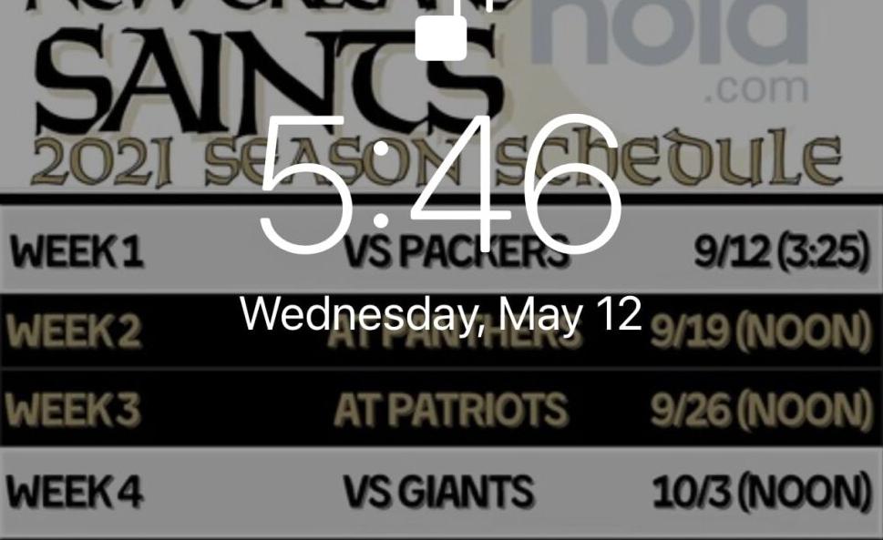 Saint Schedule 2022