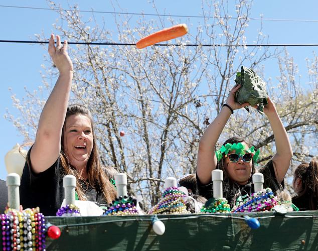 CABBAGE ROLL Produce on parade in Slidell for St. Patrick's Day St