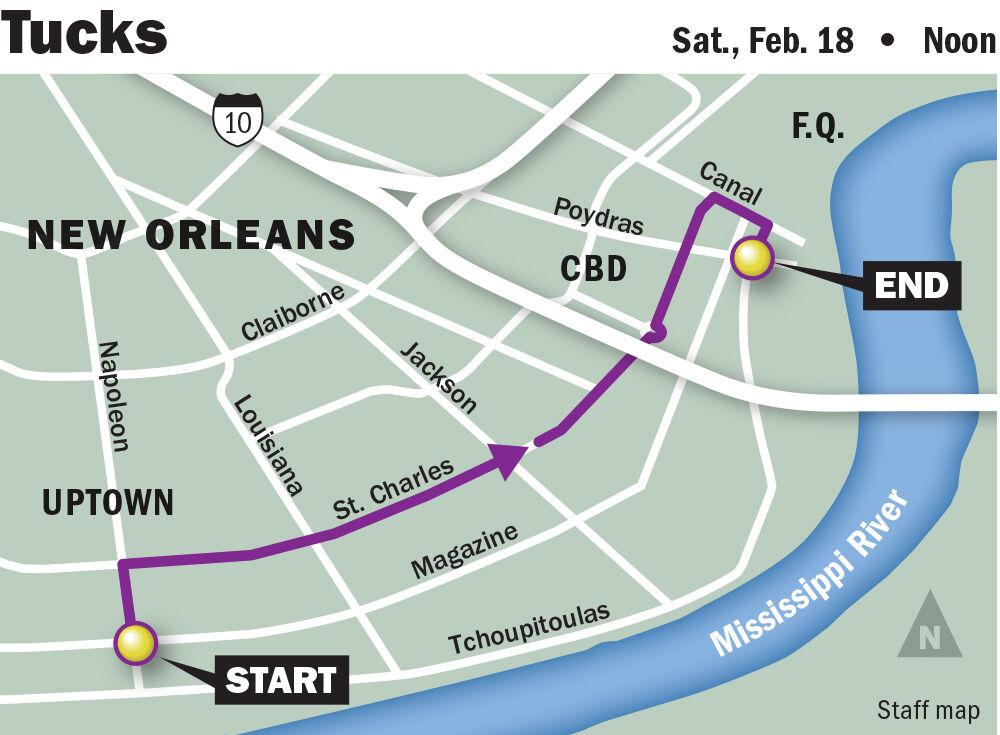 Iris, Tucks parades Route, schedule, how to watch Mardi Gras