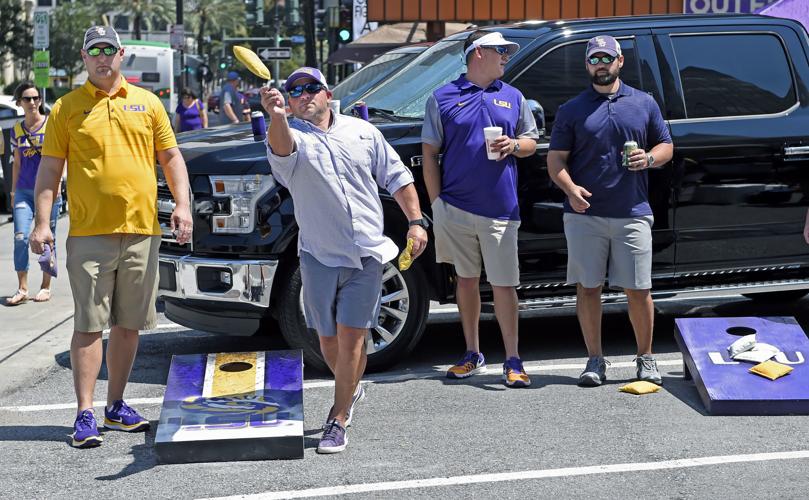 LSU fans descend on Crescent City for BYU game, tailgating and Harvey
