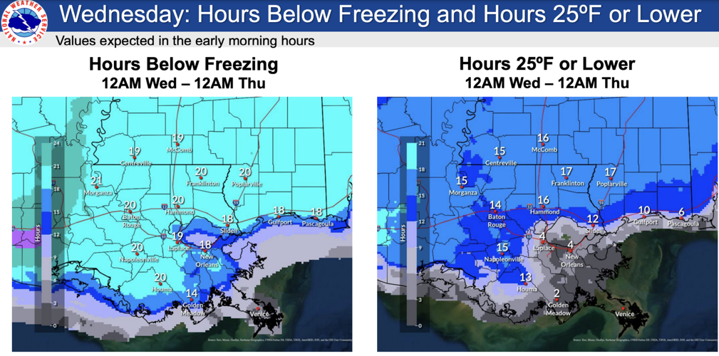 Snow totals increase for New Orleans, south LA See forecast Weather
