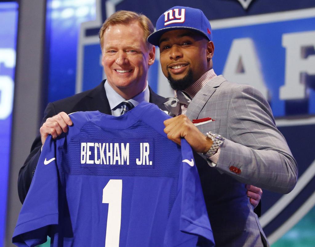 NFL: Giants draft LSU's Odell Beckham Jr., a wide receiver, with