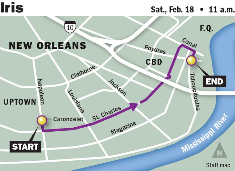 Iris, Tucks parades Route, schedule, how to watch Mardi Gras