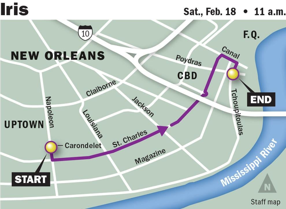 Iris, Tucks parades Route, schedule, how to watch Mardi Gras