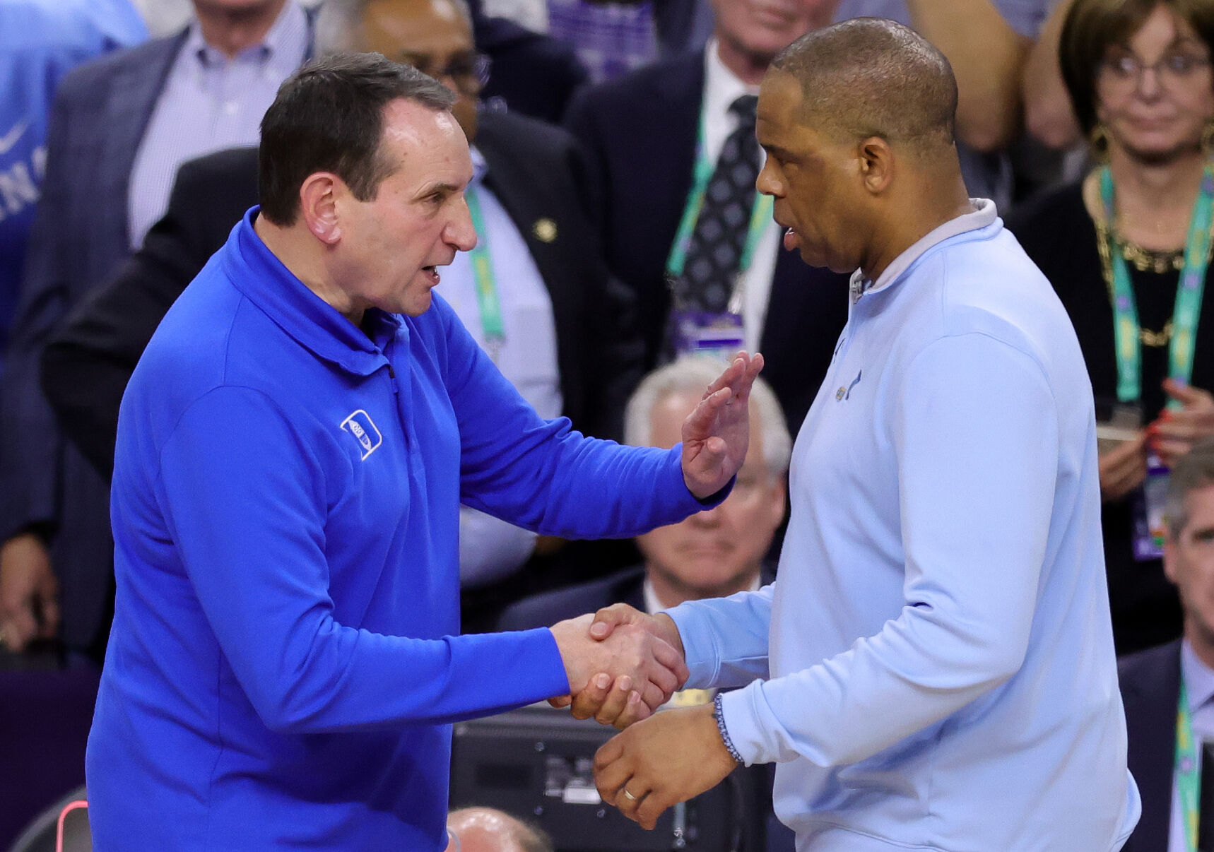 Watch Coach K walks off the court for the final time after Duke s