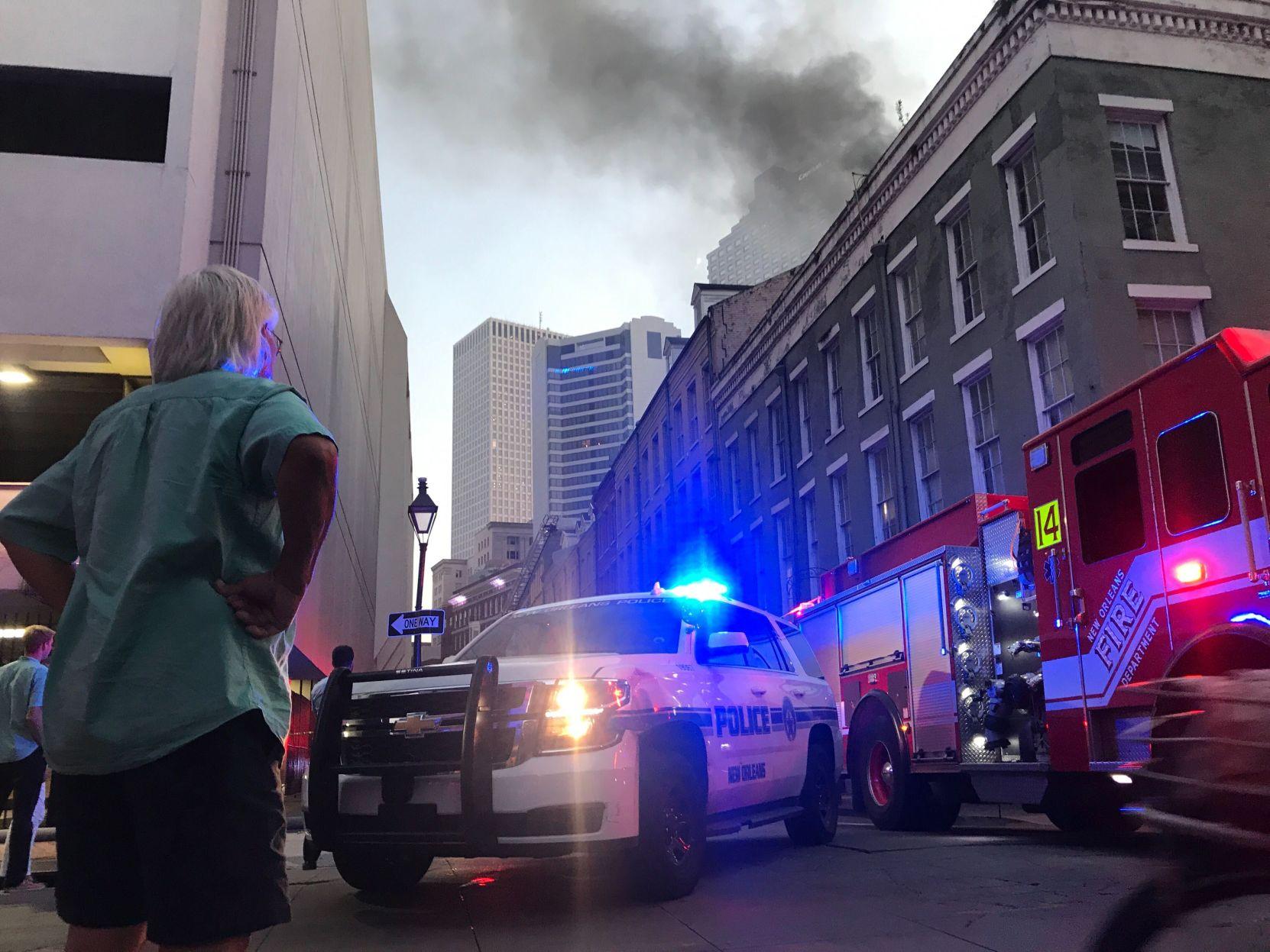 Quarter House hotel catches fire in New Orleans; 2 firefighters injured
