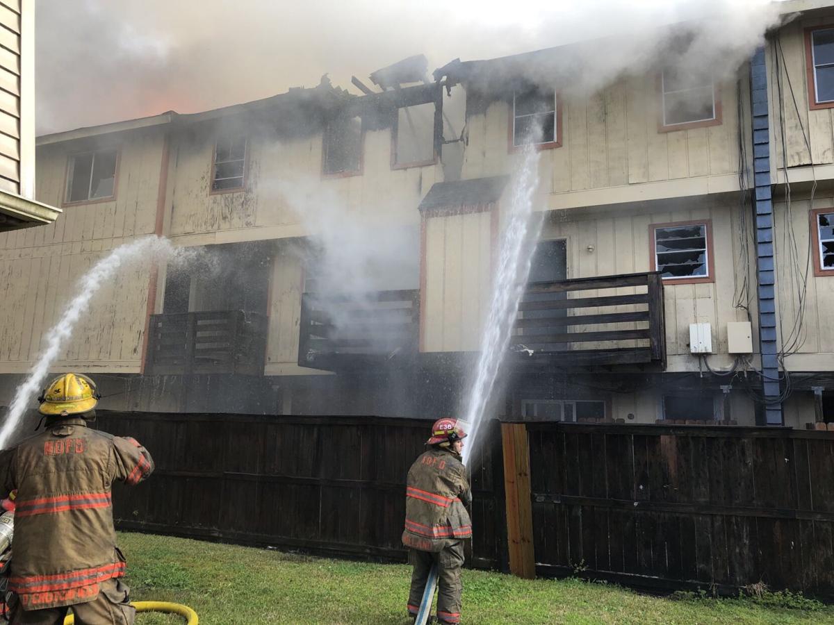 Abandoned apartment complex catches fire in New Orleans East; no