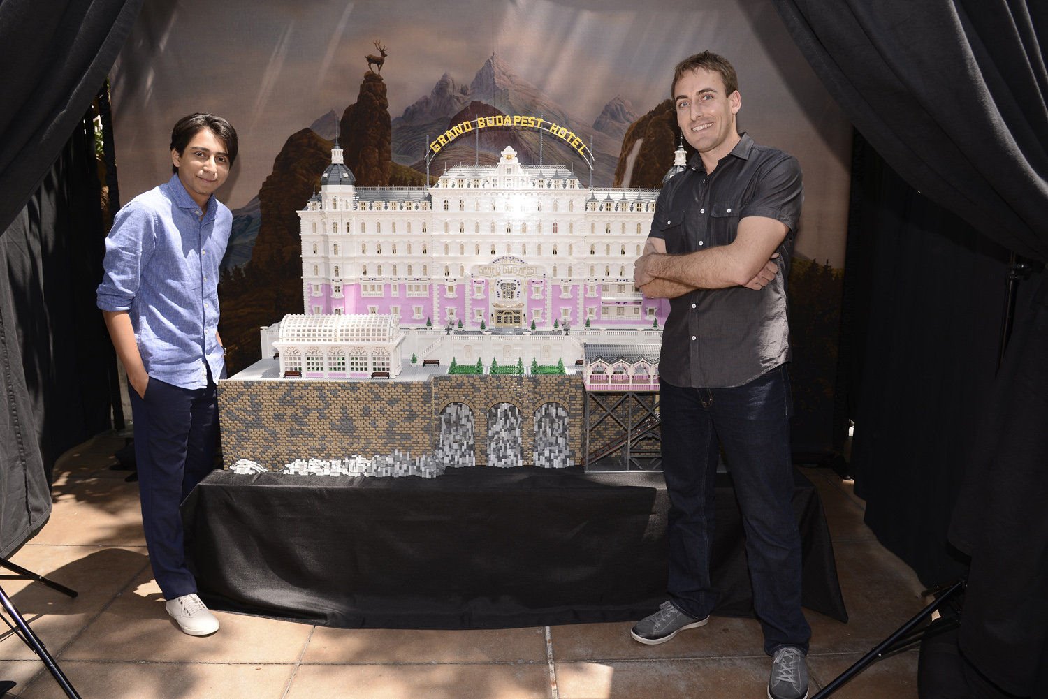 The Grand Budapest Hotel built entirely out of LEGO bricks