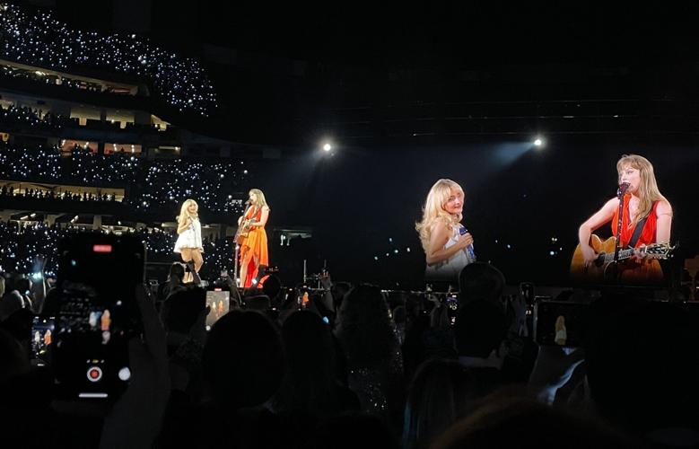 WATCH Taylor Swift Shocks New Orleans with Surprise Sabrina Carpenter