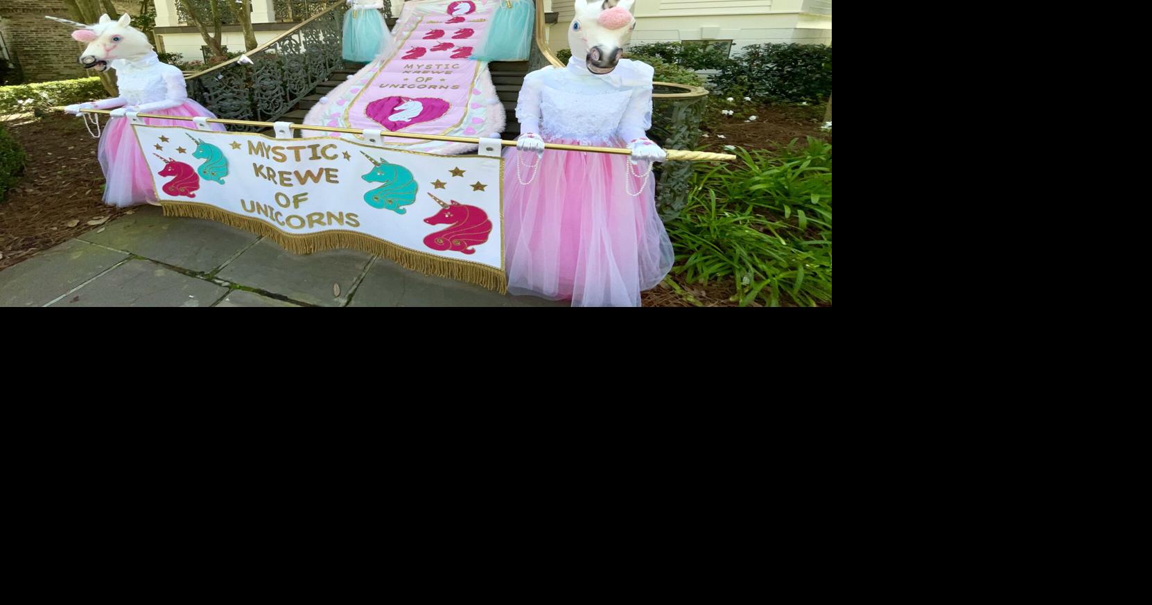 unicorn mardi gras float